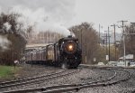 CPKC 2816 - The Empress  ferry move from the yard to the Soo Depot in Minot for a public event